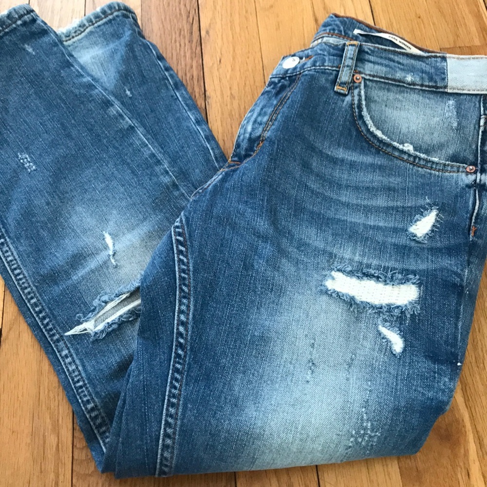 Blue Ripped Jeans - Picture 2 of 2